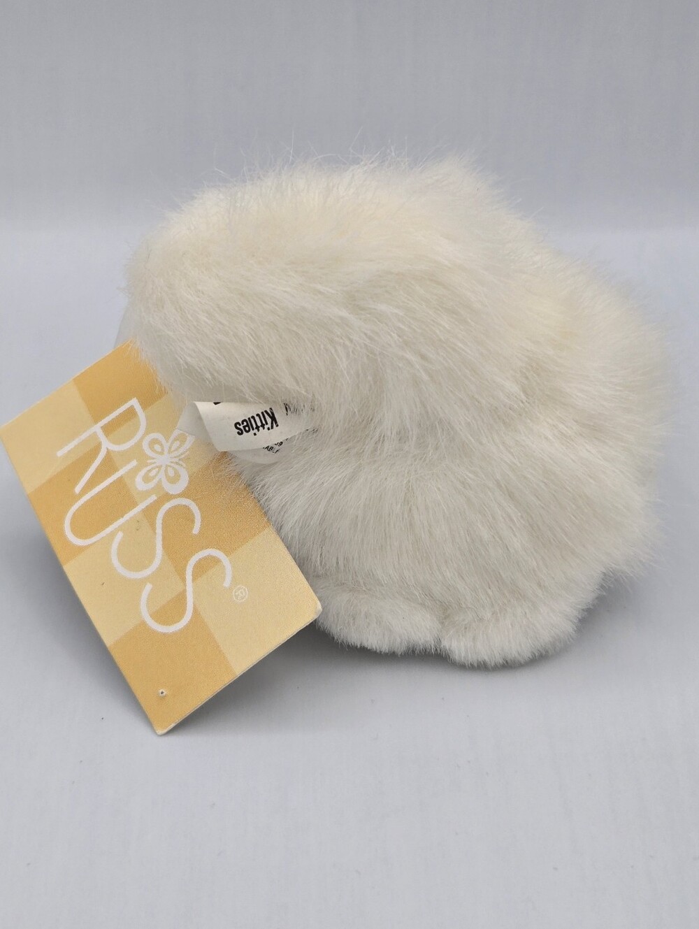 Russ Itty Bitty Kitties White Kitten w/Pink Bow 3.5" Miniature Plush Vintage - Picture 6 of 11